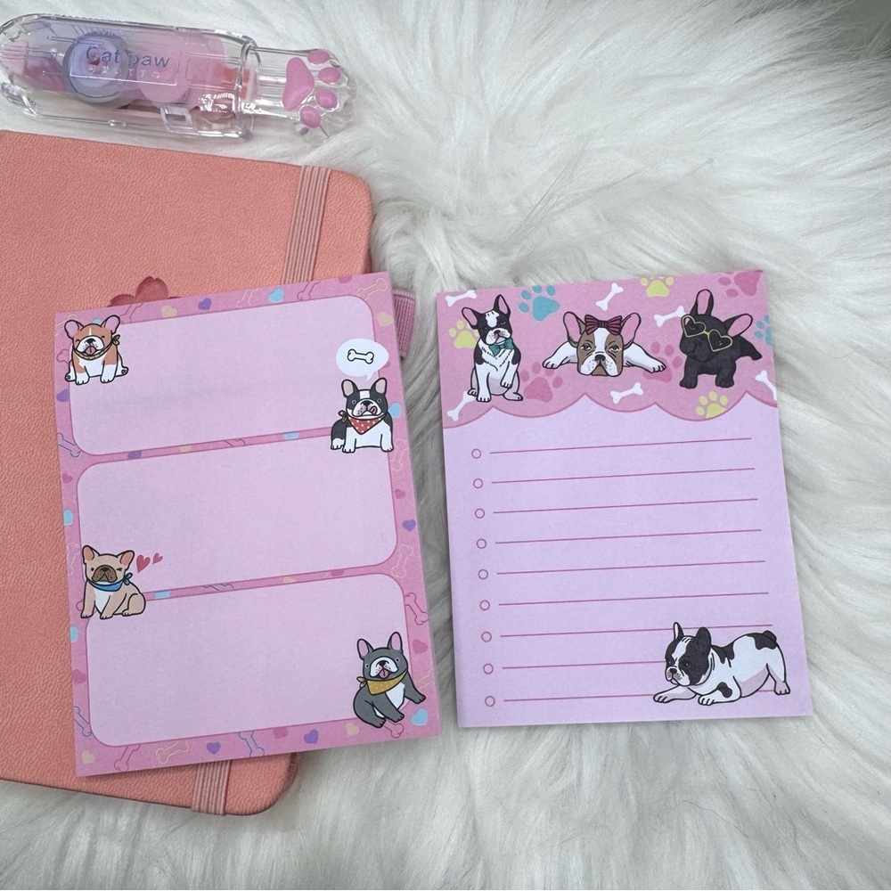 Dog theme Bookish Notebook Bundle with Dog theme pens in Pink - Picture 6 of 8